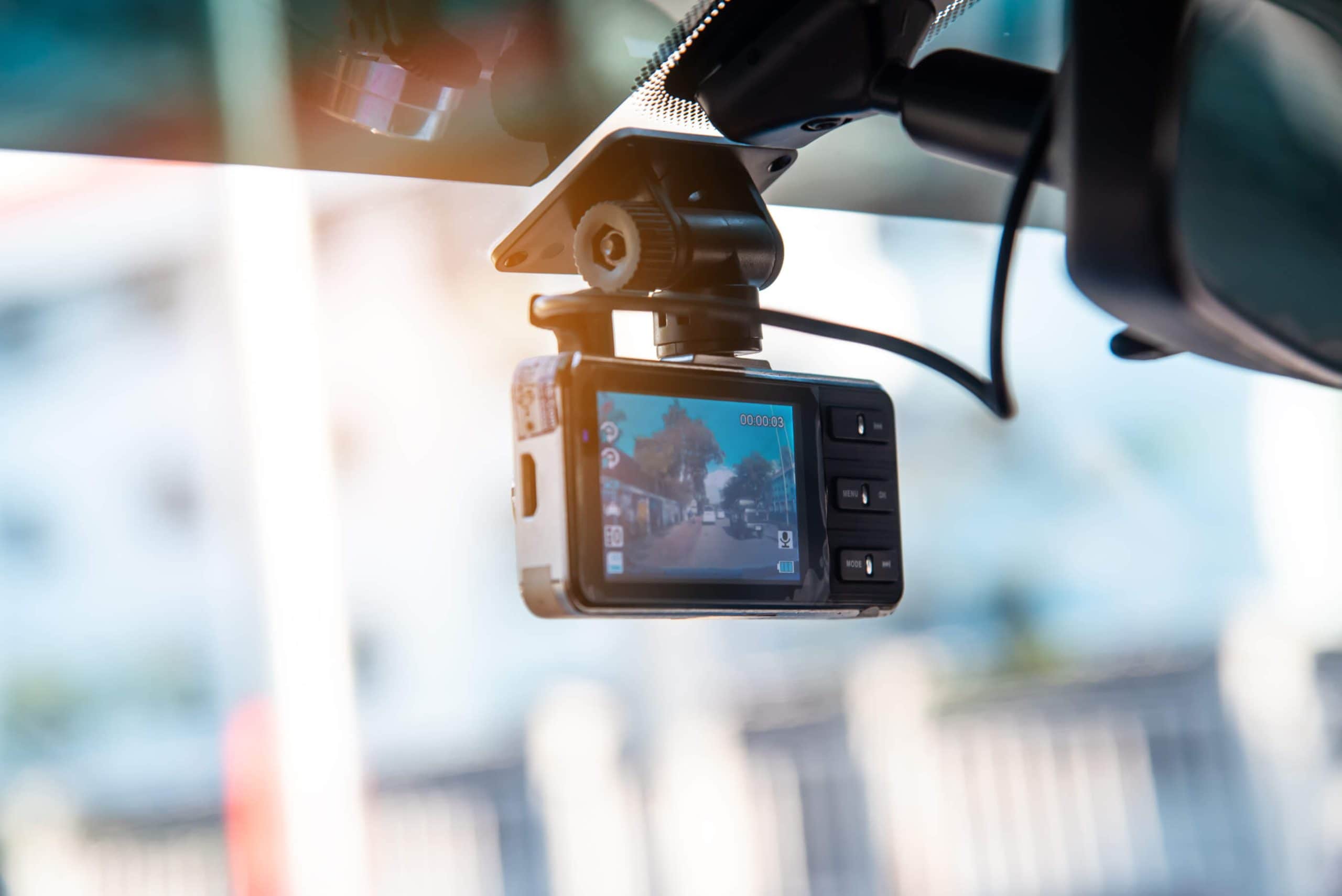 Dashcam footage showing a car accident scene in Durham North Carolina used by Constantinou & Burkert Accident Injury Lawyers to support personal injury claims